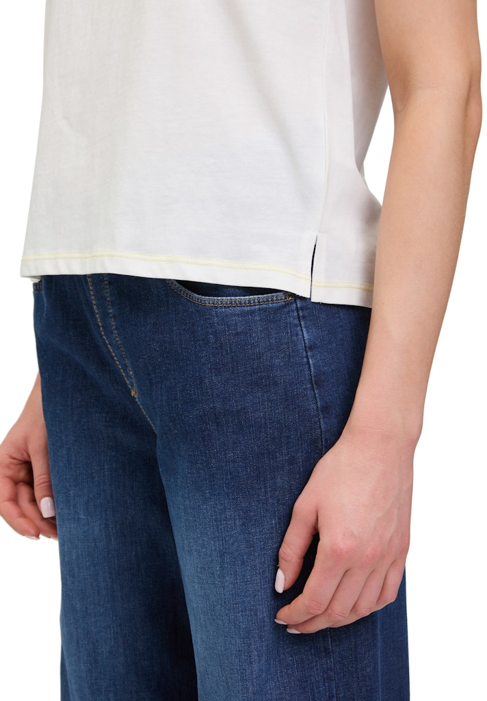 Cartoon Damen T-Shirts Patch Cream/Cre