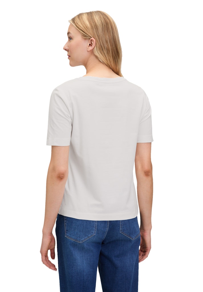 Betty & Co Damen T-Shirts Patch Cream/Bro