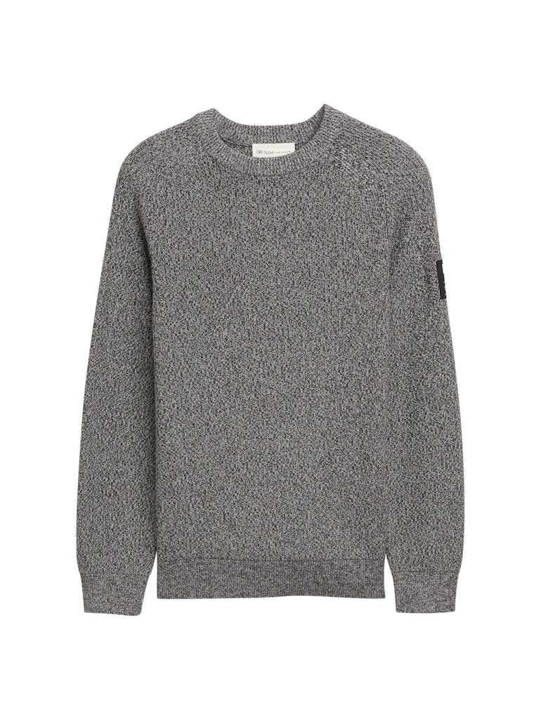 Tom Tailor denim Herren Pullover Black Salt And