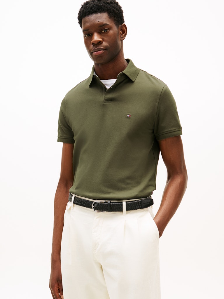 Tommy Hilfiger Herren Polo-Shirts Rbn Khaki