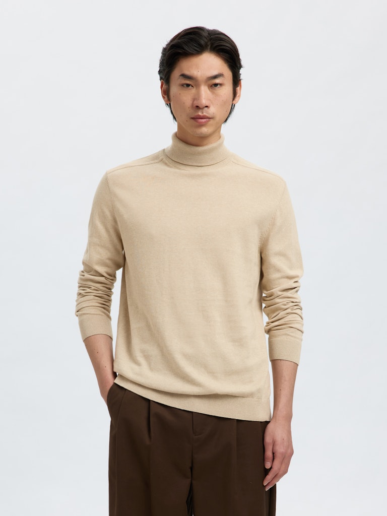 Selected homme Herren Pullover  Oatme