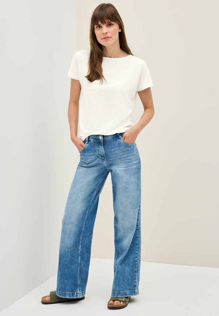 Cecil Damen T-Shirts  Vanilla W