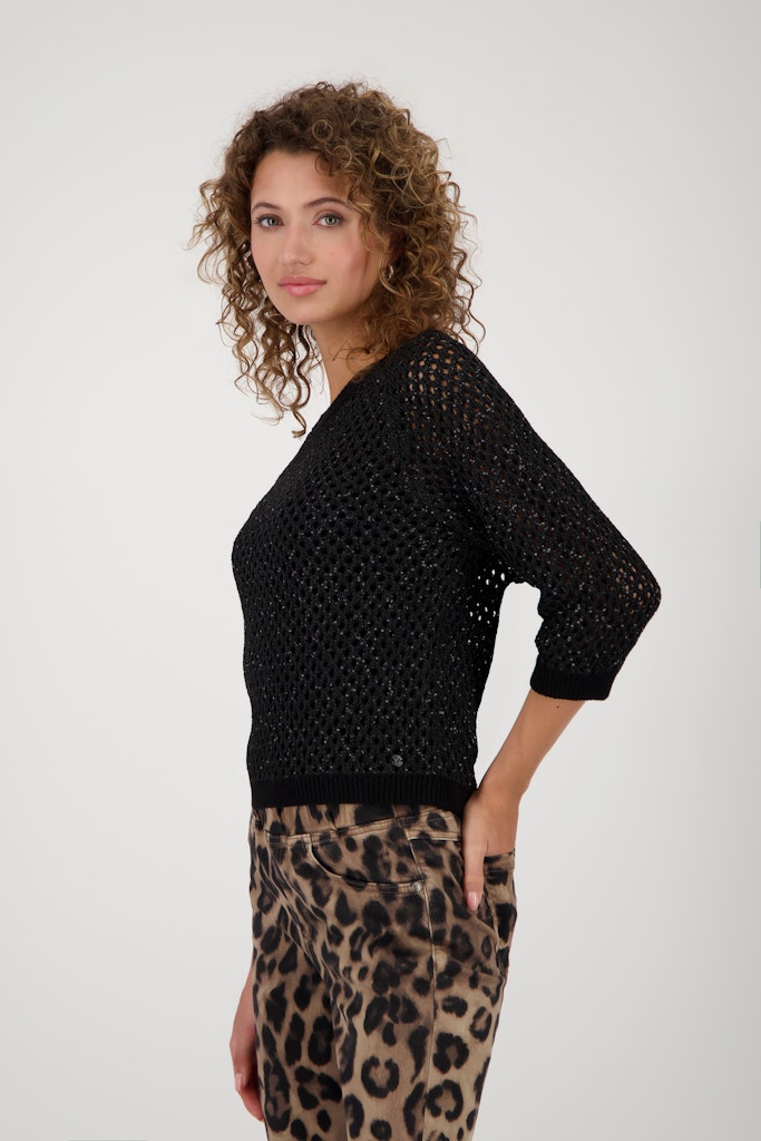 Monari Damen Pullover  Schwarz