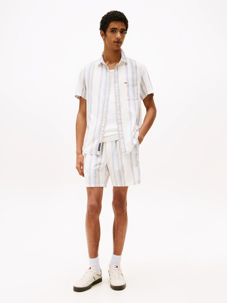Tommy Jeans Herren Shorts Ybh White