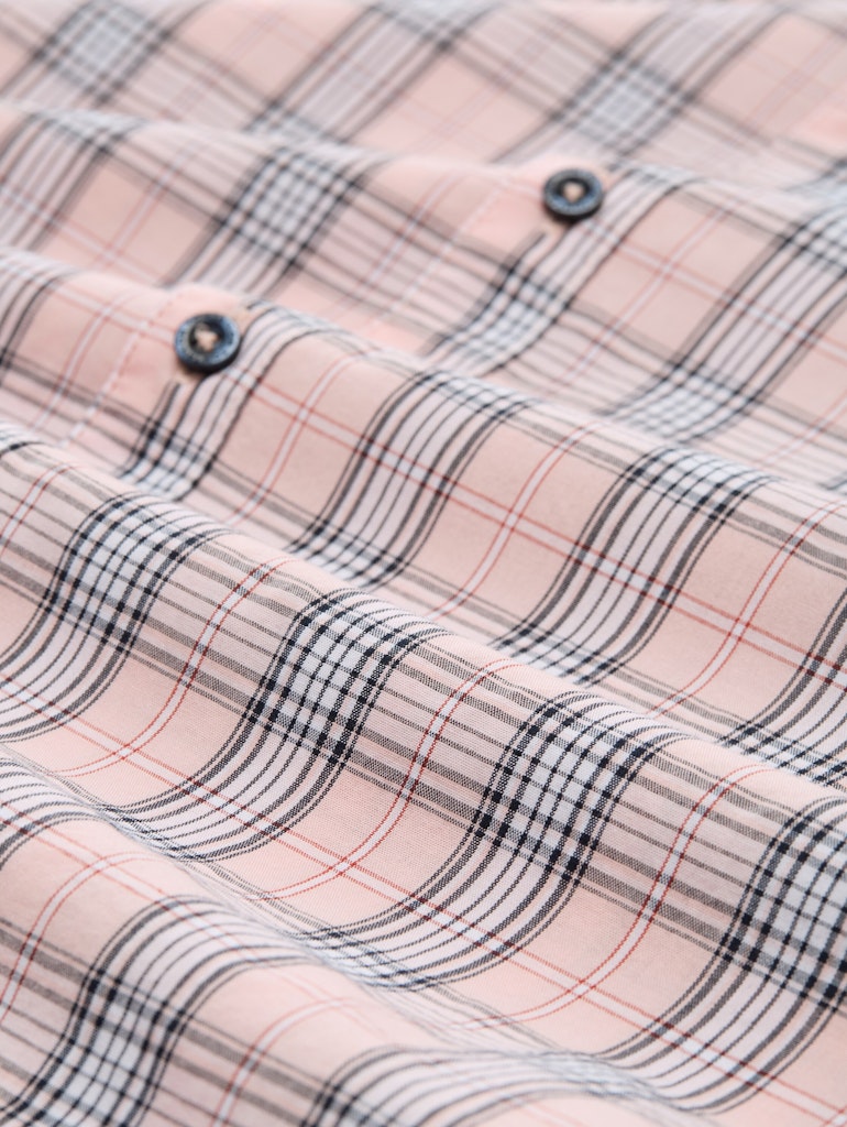 Tom Tailor Herren Hemden kurz Blush Pink Navy