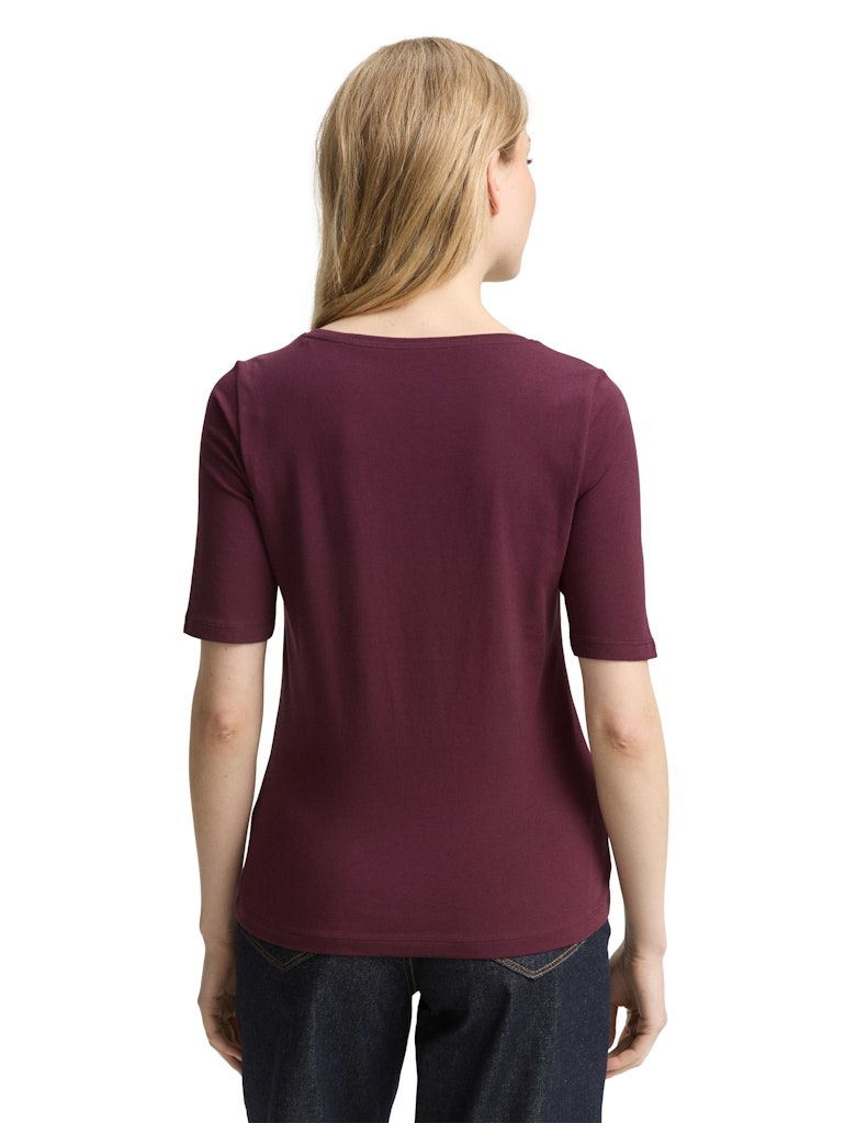 Tom Tailor Damen T-Shirts Bordeaux Red