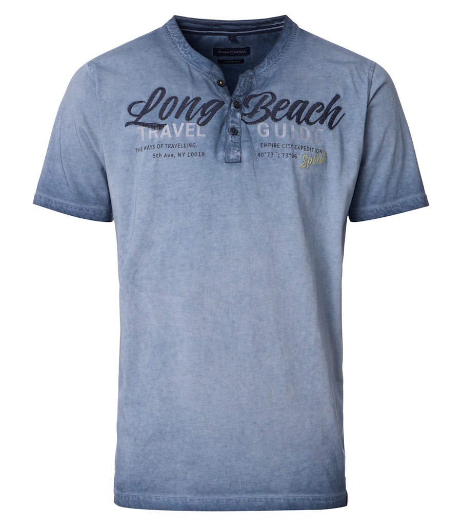 Casa Moda Herren T-Shirts kurz  Blau