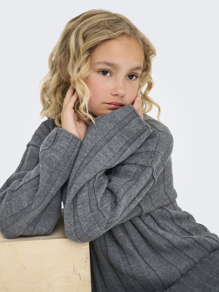 Only Mädchen Pullover & Strickjacken Dark Grey Melan