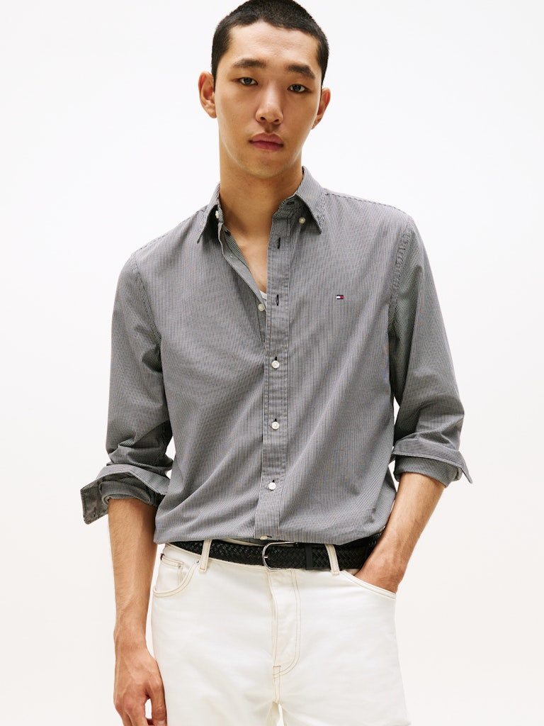 Tommy Hilfiger Herren Hemden Og Grey