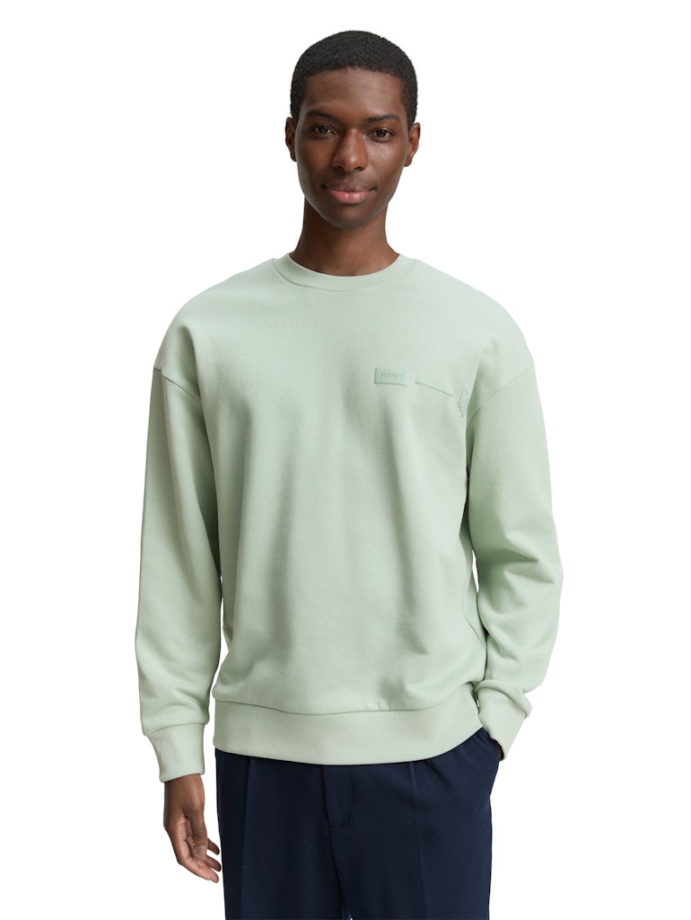 Tom Tailor denim Herren Sweatshirts Fresh Mint Gree