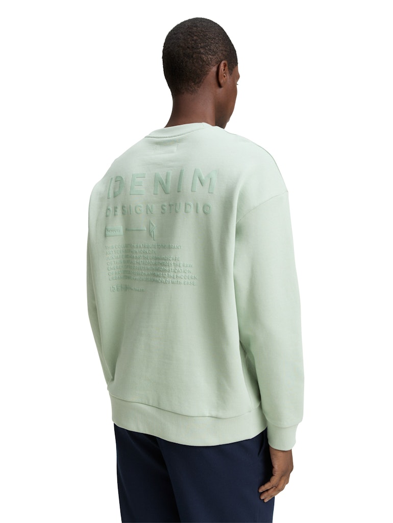 Tom Tailor denim Herren Sweatshirts Fresh Mint Gree