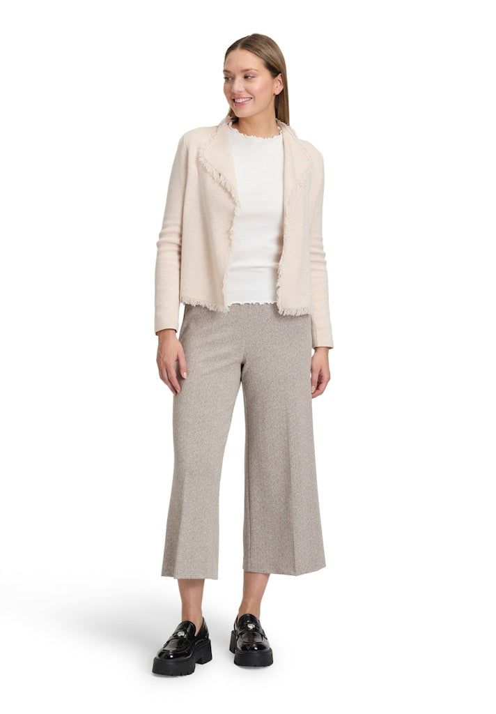 Cartoon Damen Strickjacken Beige Melange