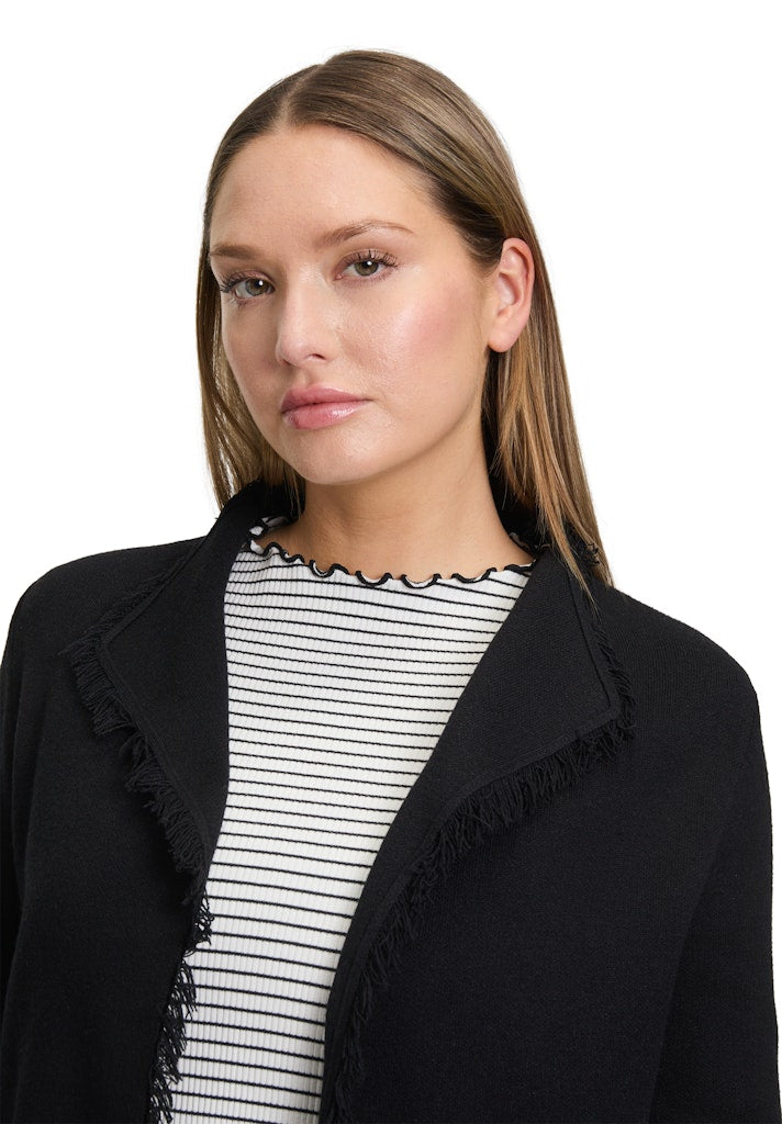 Cartoon Damen Strickjacken Black