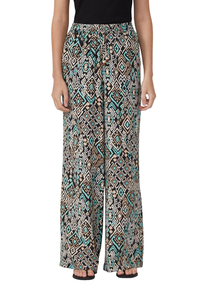S. Oliver red Damen Hosen Grey/Black