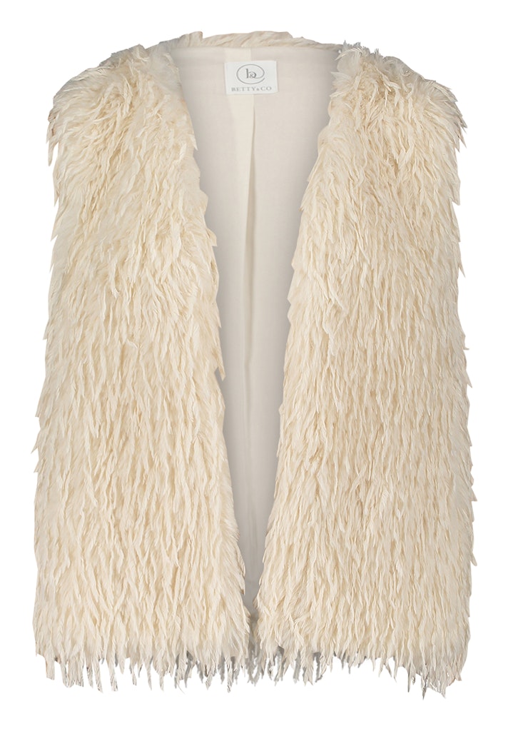 Betty & Co Damen Outdoorwesten White Sand