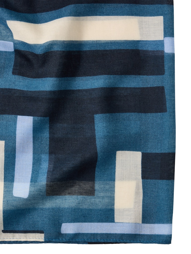 Tom Tailor Schal Teal Geometric