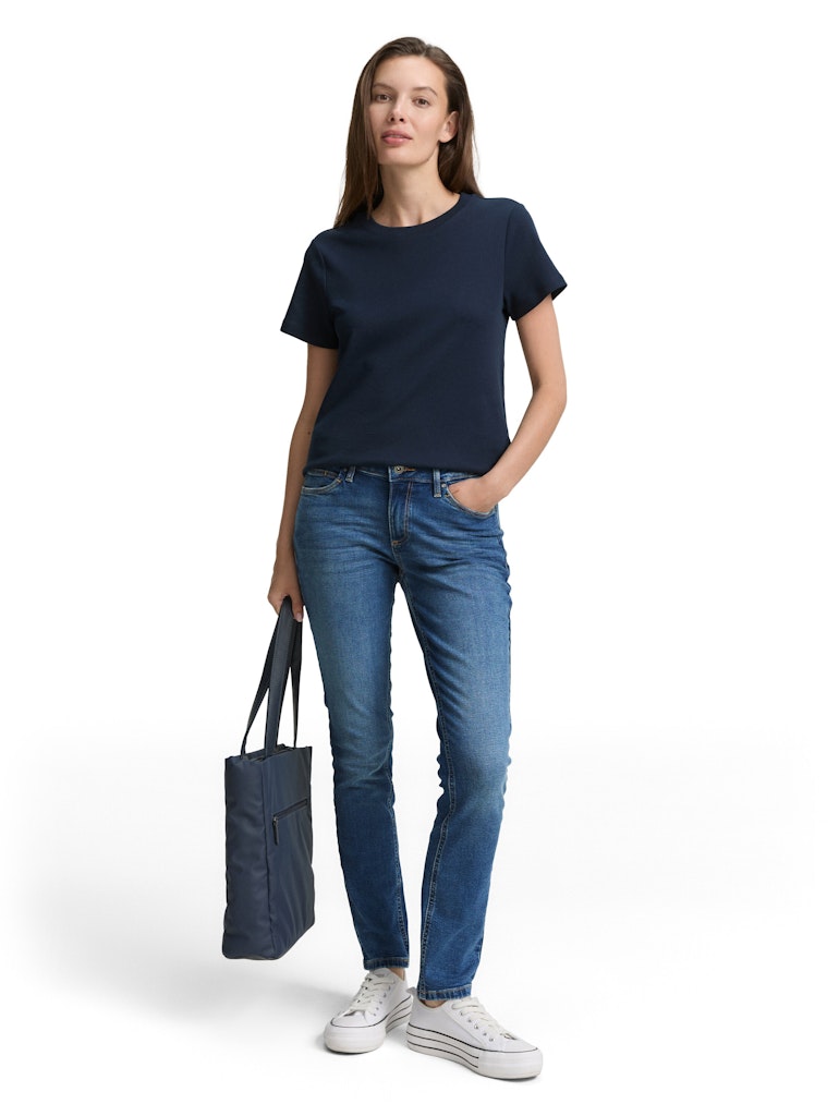 Tom Tailor Damen Jeans Clean Mid Stone