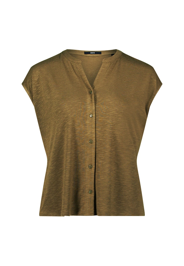 Zero Damen Tops Dark Olive