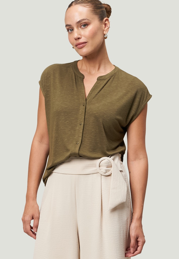 Zero Damen Tops Dark Olive