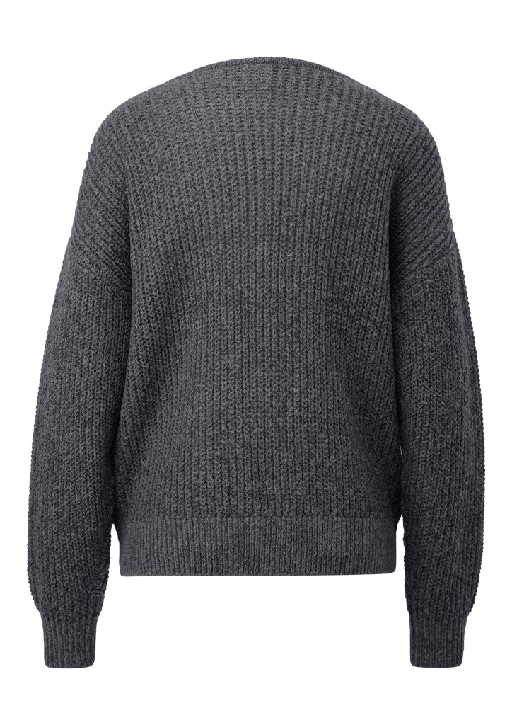 QS by S.Oliver Damen Pullover Grey/Black