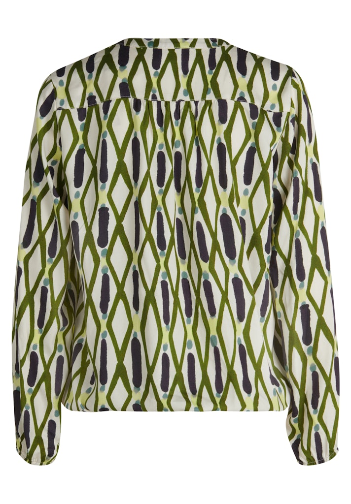 Cartoon Damen Blusen Green/Blue