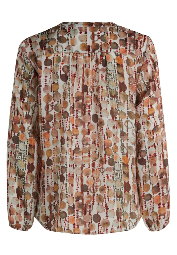 Cartoon Damen Blusen Brown/Red