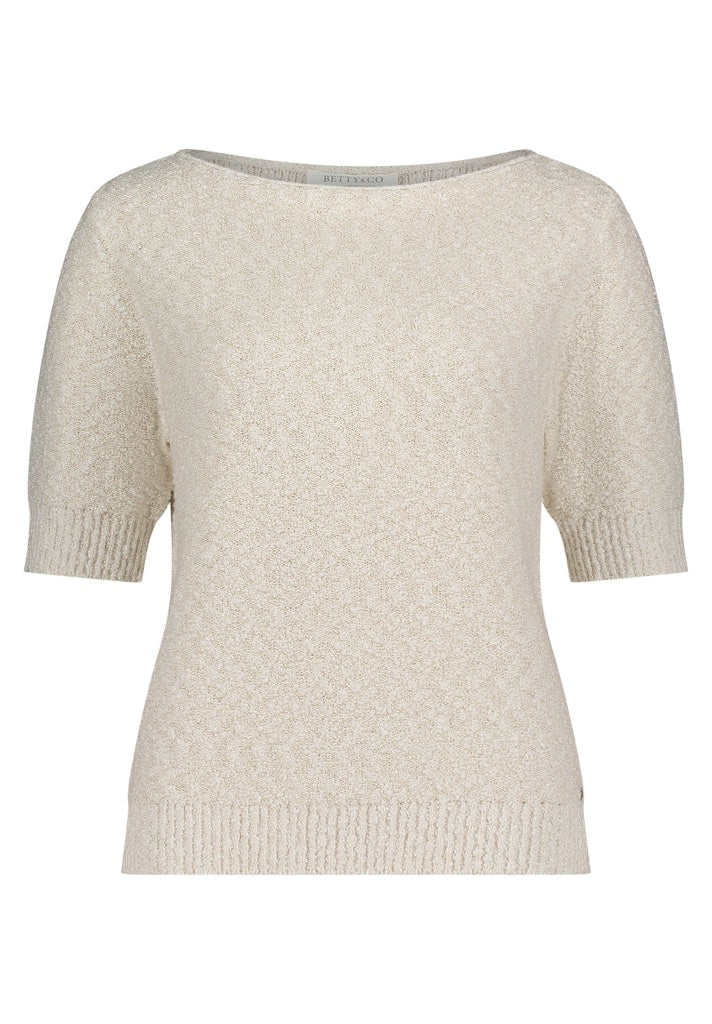 Betty & Co Damen Pullover Cream/Gold
