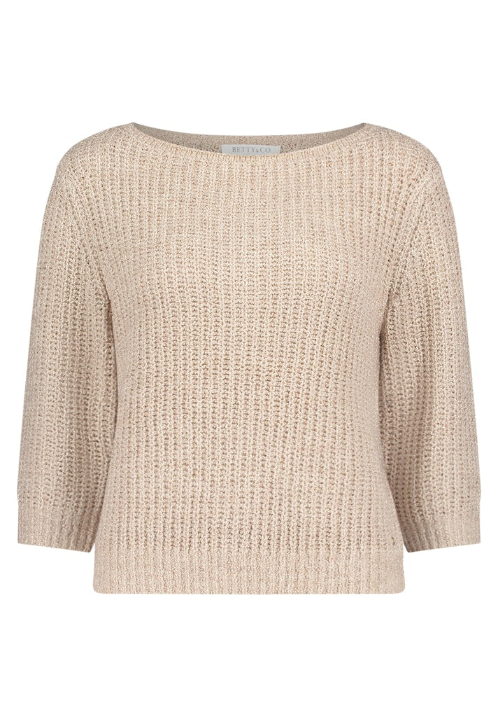 Betty & Co Damen Pullover Dark Cream Mela