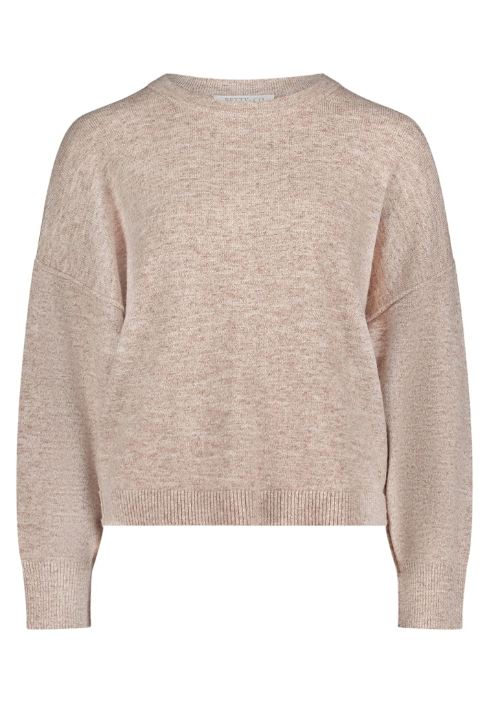 Betty & Co Damen Pullover Taupe Melange