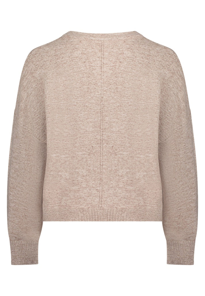 Betty & Co Damen Pullover Taupe Melange