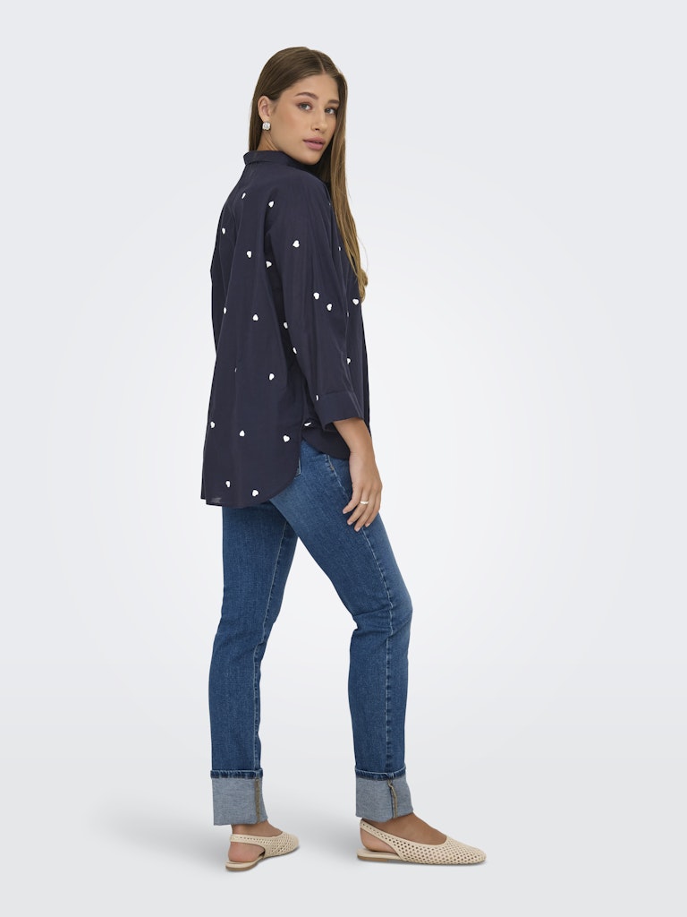 Only Damen Blusen Night Sky/W Clo