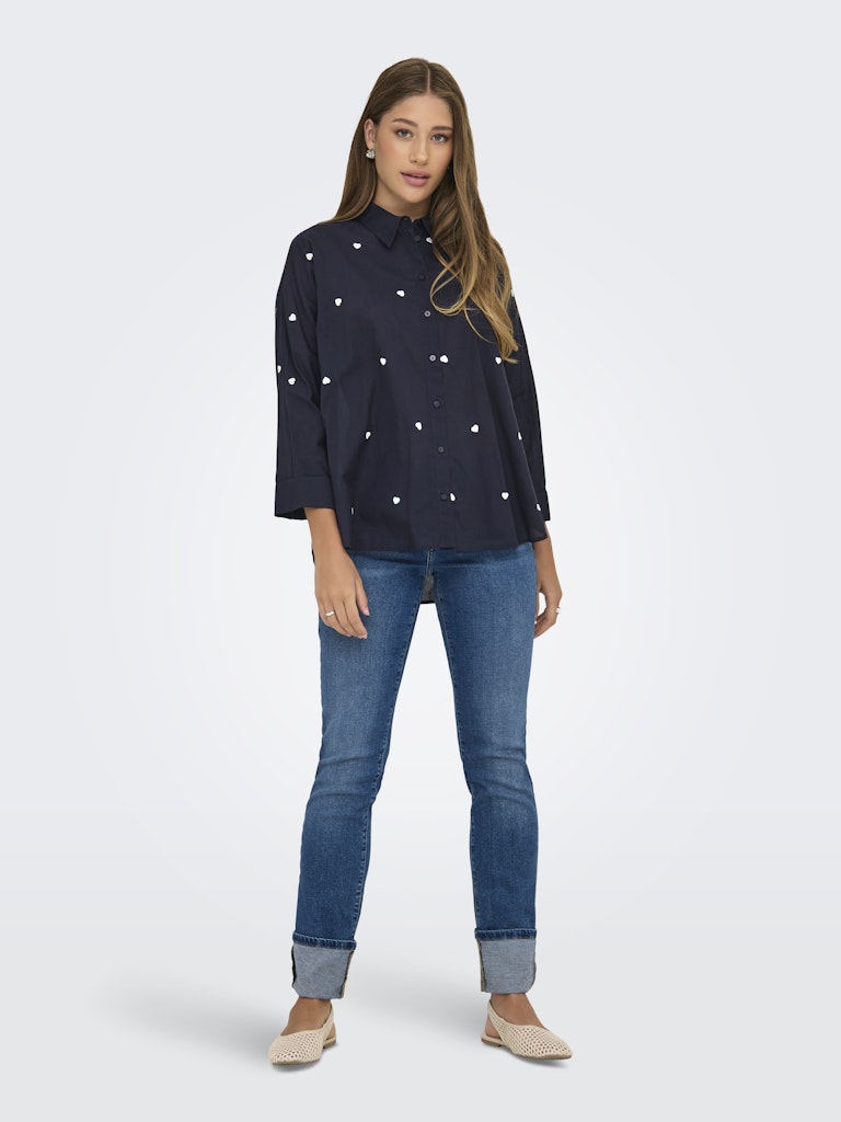 Only Damen Blusen Night Sky/W Clo