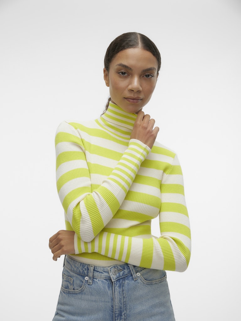 Vero Moda Damen Pullover Birch/W. Sulphu