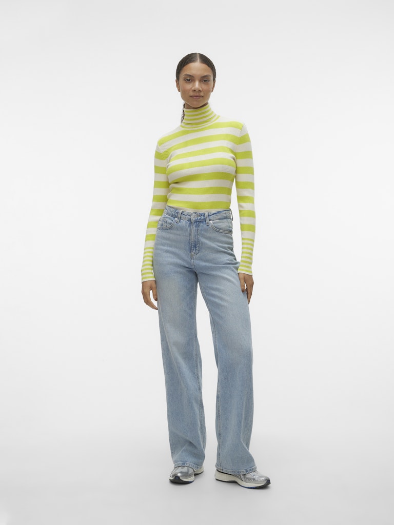 Vero Moda Damen Pullover Birch/W. Sulphu