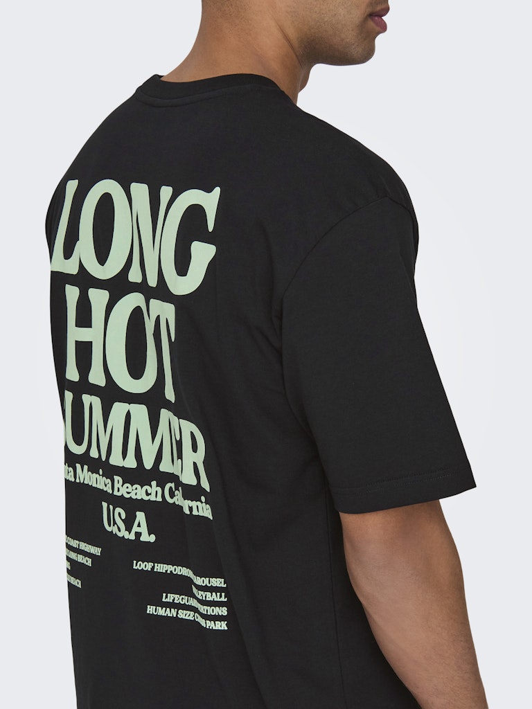 Only & Sons Herren T-Shirts kurz Black