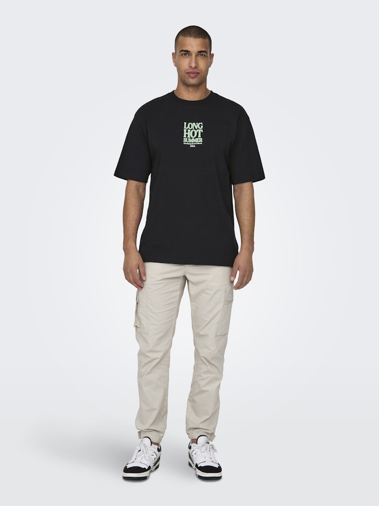 Only & Sons Herren T-Shirts kurz Black