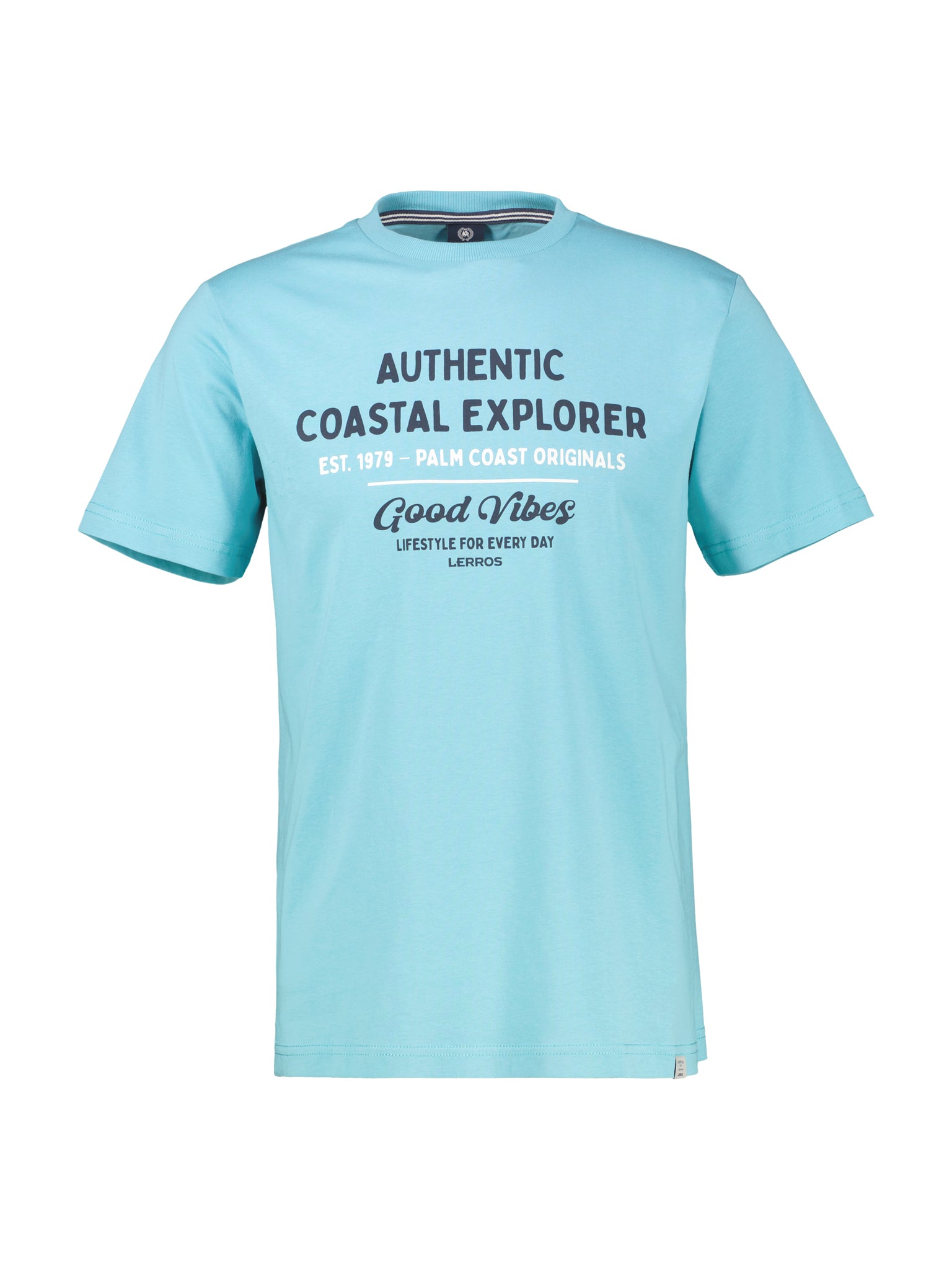 Lerros Herren T-Shirts kurz Reef Blue