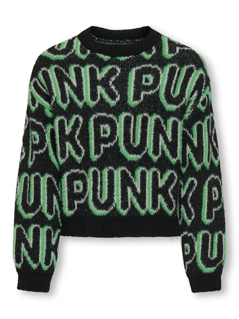 Only Mädchen Pullover & Strickjacken Black/Green Bee