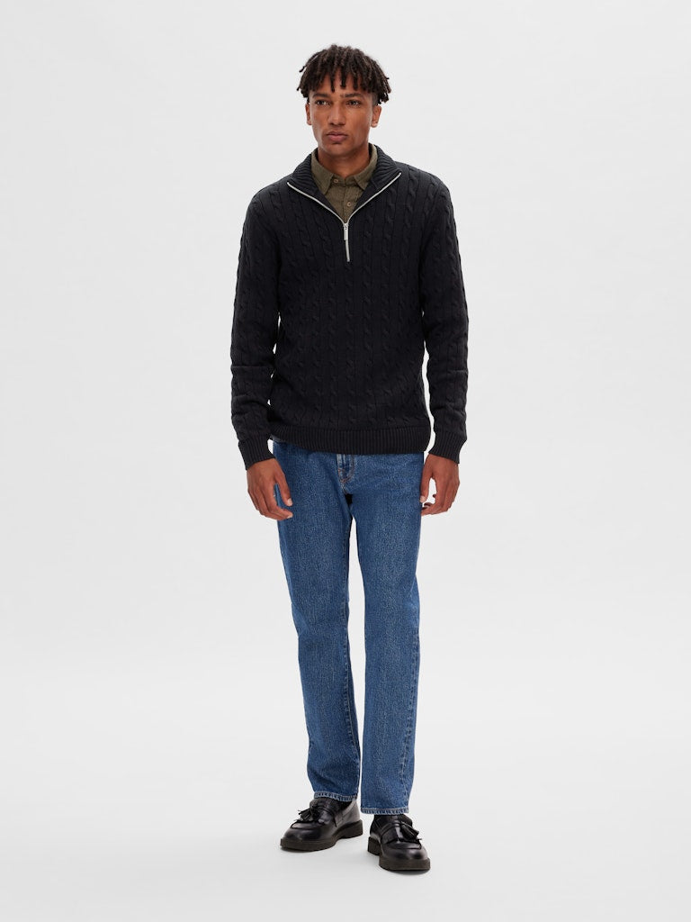 Selected homme Herren Pullover  Black
