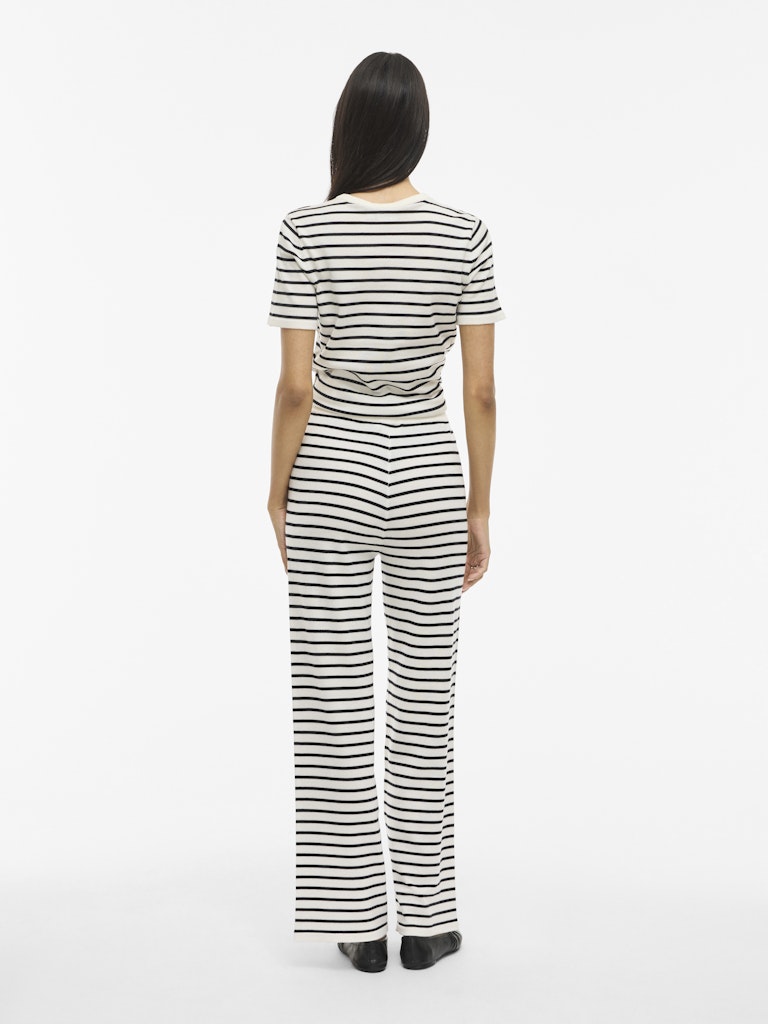 Vila Damen Hosen Cloud Dancer/Bl