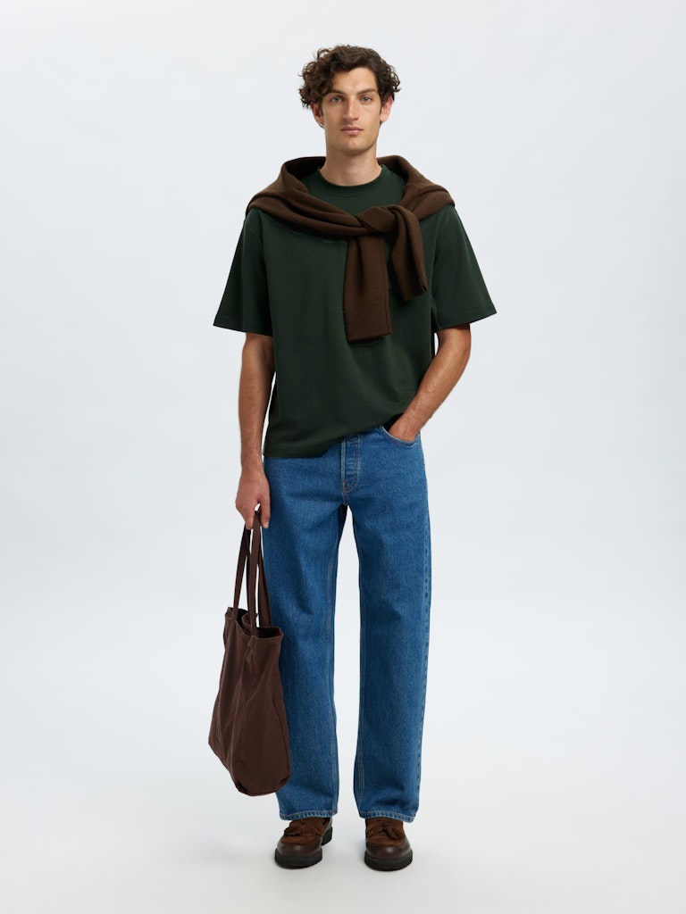 Selected homme Herren T-Shirts kurz Deep For