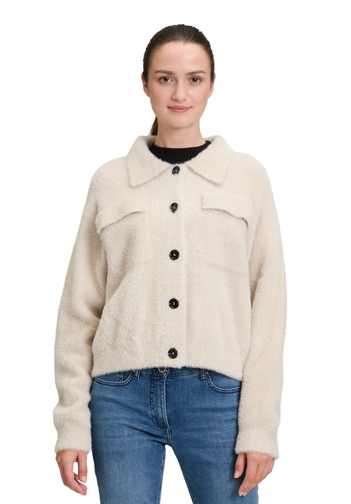Amber & June Damen Strickjacken  Pearl Crea