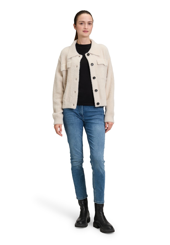 Amber & June Damen Strickjacken  Pearl Crea