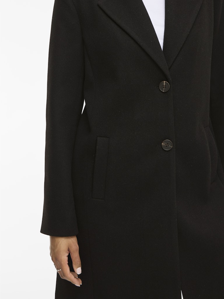 Vila Damen Mantel Black Beauty