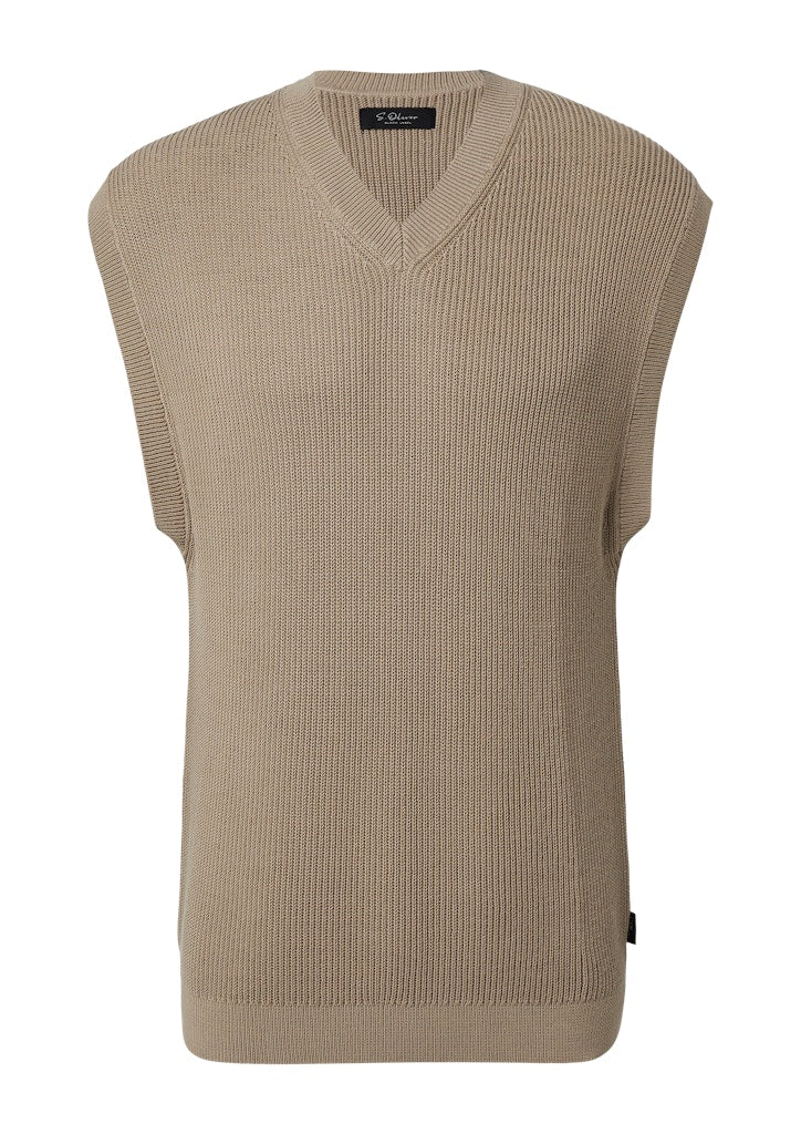 S. Oliver black Herren Pullover Brown