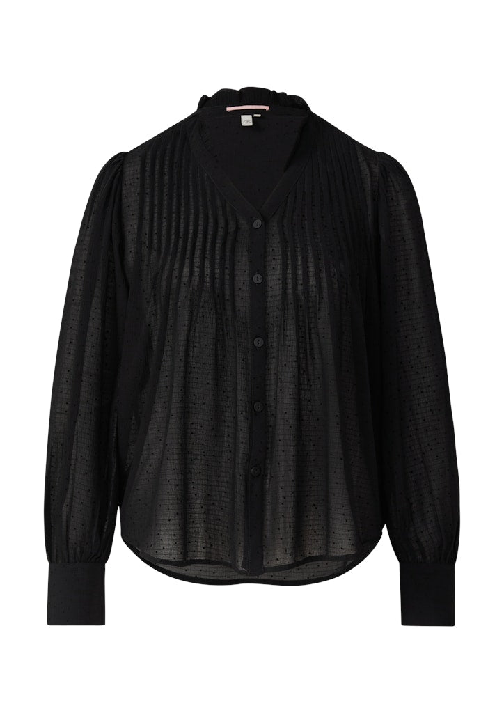 QS by S.Oliver Damen Blusen Grey/Black