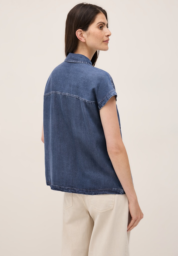 Cecil Damen Blusen  Mid Blue