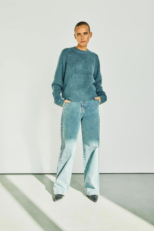 Withblack Damen Pullover Country Blue