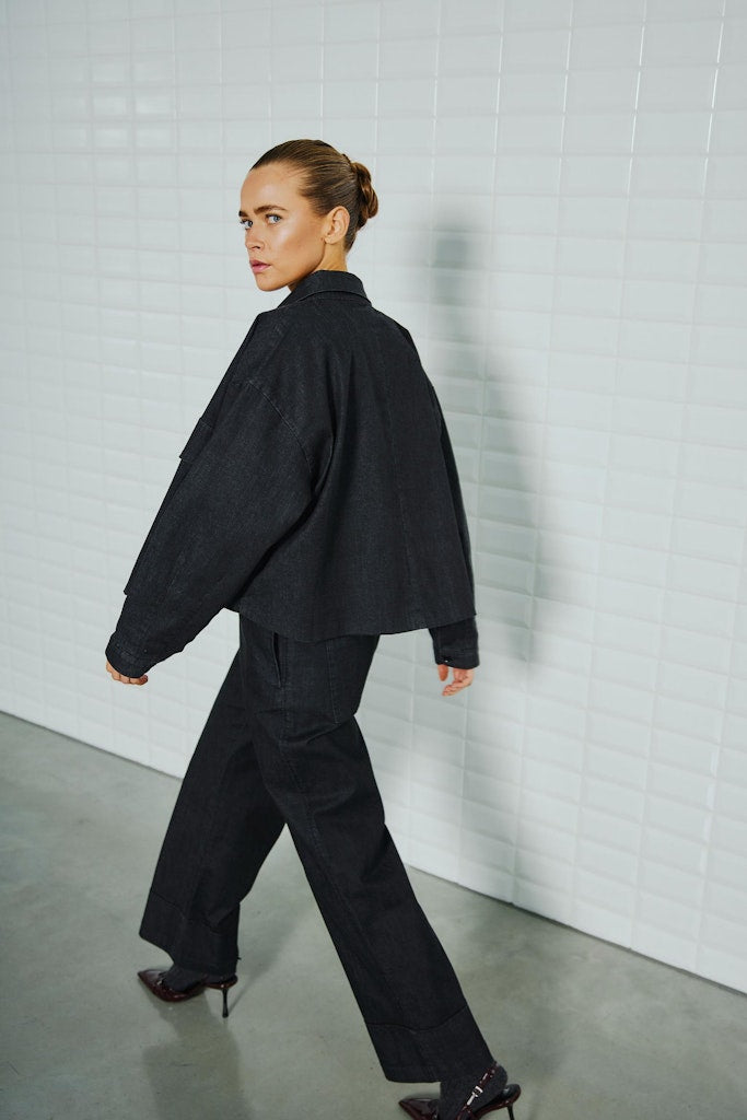 Withblack Damen Hose Blackwash