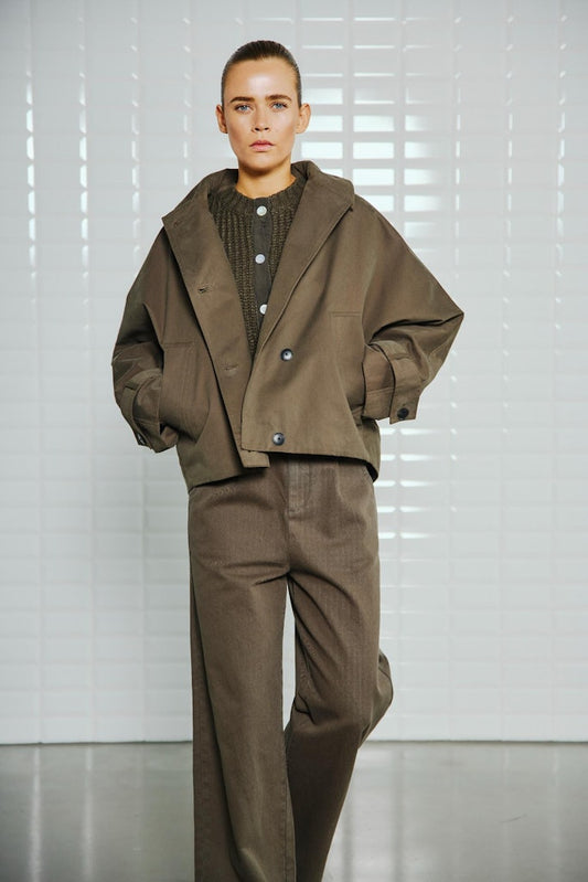 Withblack Damen Jacken Midnight Green